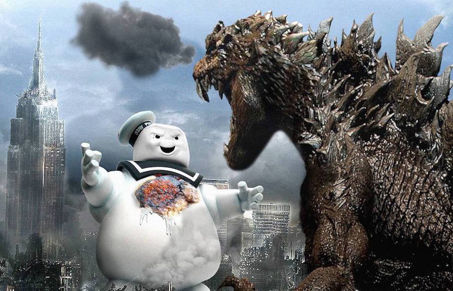 Ghost busters v.s Godzilla