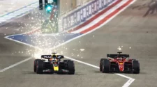 Max Verstappen (Red Bull) és Charles Leclerc (Ferrari) a 2022-es Bahreini Nagydíjon | Forrás: Mark Thompson/Getty Images; insider.com