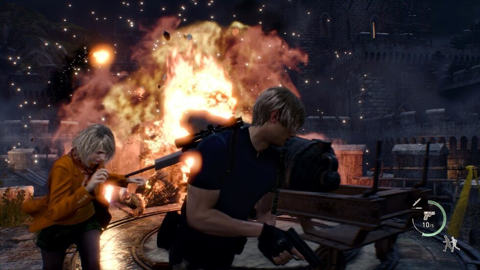 RE4 Leon and Ashley png jpgcopy