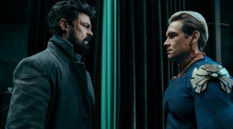 Butcher (Karl Urban) és Homelander (Anthony Starr)